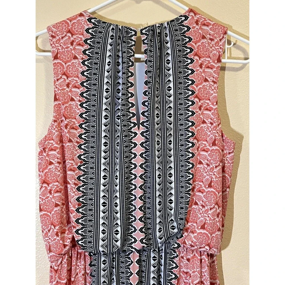London Style Collection Dress Size 8 Paisley Print Long - Picture 5 of 6